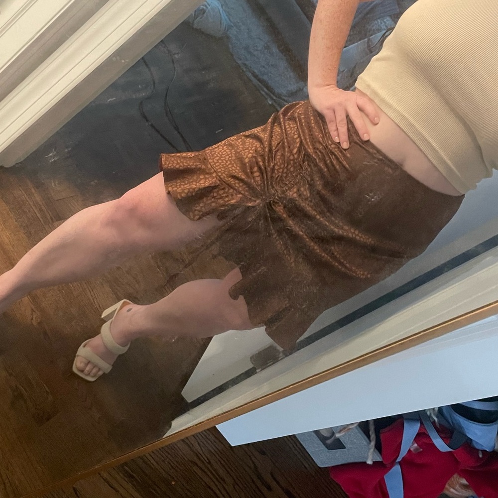Elegant Brown Skirt